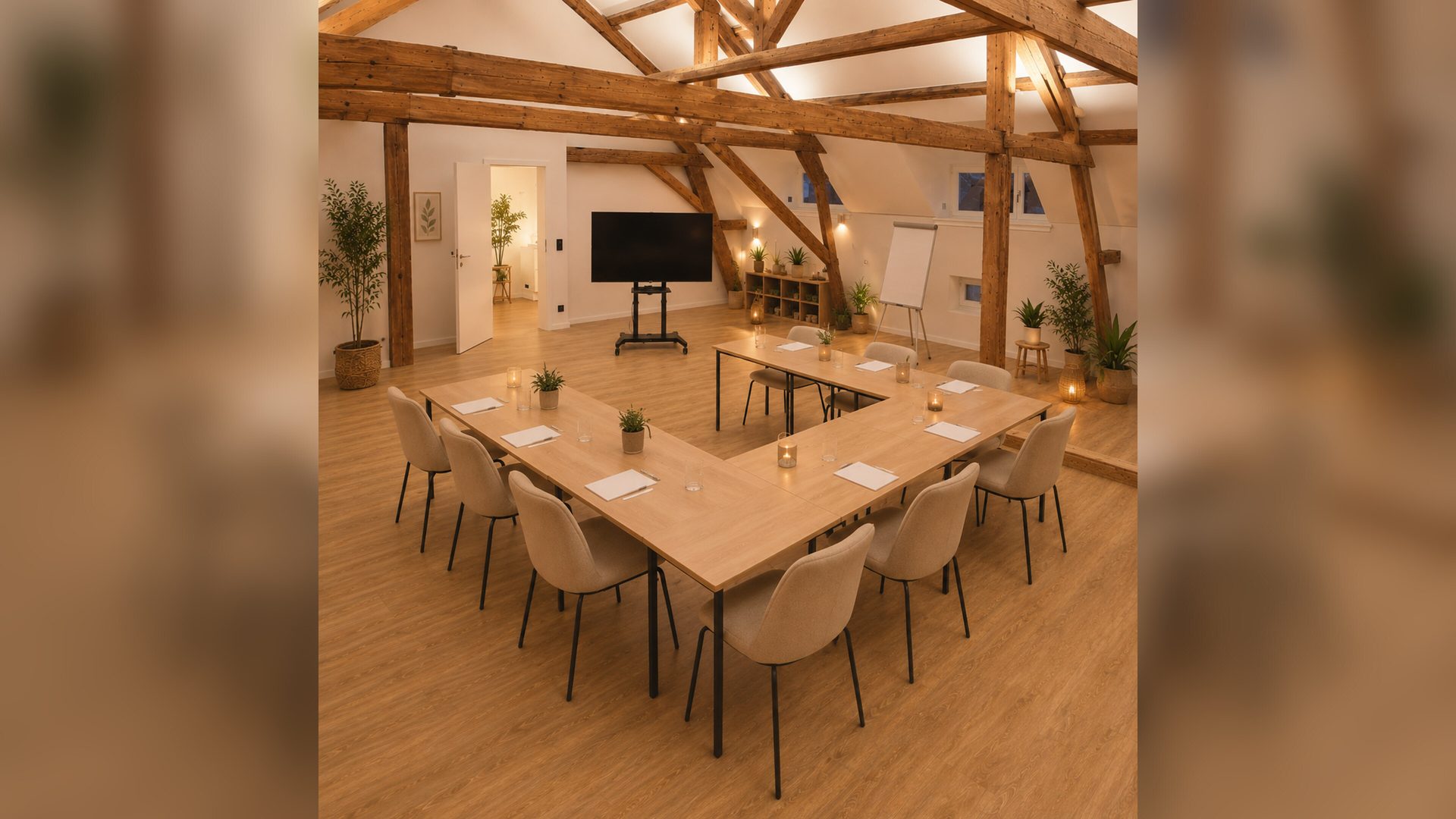 Meeting · Seminarraum mit U-förmiger Bestuhlung